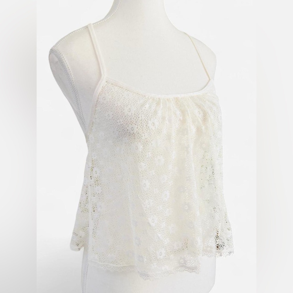 Victoria’s Secret Ivory Lace Camisole Top XS